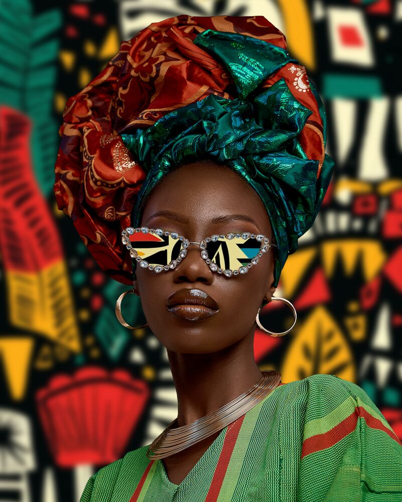 Gele's Grace - a Photographic Art by Oluwatobi Ogundunsin
